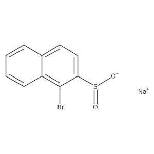Sodium 1-bromonaphthalene-2-sulfinate结构式