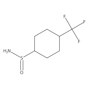 4-(Trifluoromethyl)cyclohexane-1-sulfinamide结构式