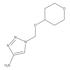 1-[(oxan-4-yloxy)methyl]-1H-1,2,3-triazol-4-amine结构式
