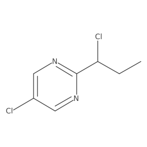 5-Chloro-2-(1-chloropropyl)pyrimidine结构式