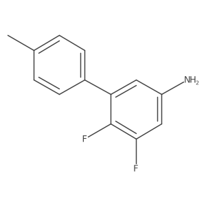 3,4-Difluoro-5-(4-methylphenyl)aniline Structure