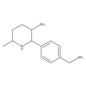 2-[4-(Aminomethyl)phenyl]-6-methylpiperidin-3-amine结构式