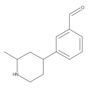 3-(2-Methylpiperidin-4-yl)benzaldehyde Structure