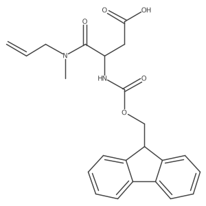 3-({[(9H-fluoren-9-yl)methoxy]carbonyl}amino)-3-[methyl(prop-2-en-1-yl)carbamoyl]propanoic acid结构式