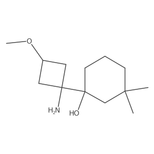 1-(1-Amino-3-methoxycyclobutyl)-3,3-dimethylcyclohexan-1-ol Structure