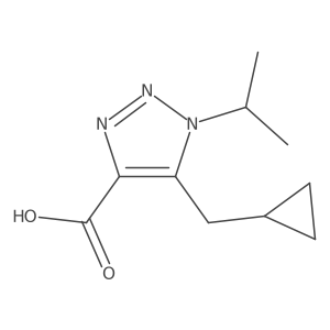 5-(cyclopropylmethyl)-1-(propan-2-yl)-1H-1,2,3-triazole-4-carboxylic acid Structure