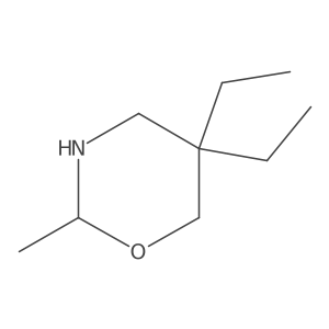 5,5-Diethyl-2-methyl-1,3-oxazinane结构式