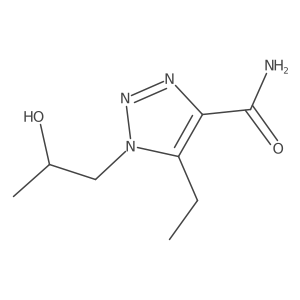5-ethyl-1-(2-hydroxypropyl)-1H-1,2,3-triazole-4-carboxamide Structure