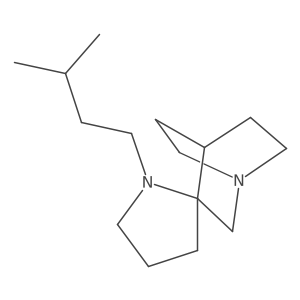 1'-(3-Methylbutyl)-4-azaspiro[bicyclo[2.2.2]octane-2,2'-pyrrolidine]结构式