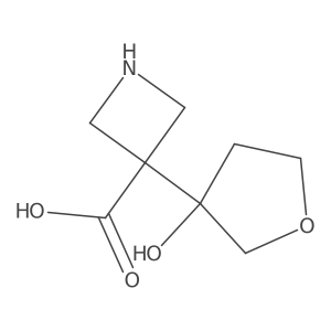 3-(3-Hydroxyoxolan-3-yl)azetidine-3-carboxylic acid Structure