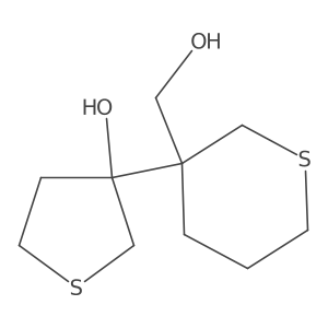 3-[3-(Hydroxymethyl)thian-3-yl]thiolan-3-ol Structure