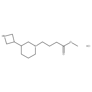 3-(3-Azetidinyl)-1-piperidinebutanoic acid methyl ester hydrochloride结构式