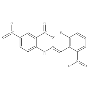2-Fluoro-6-nitrobenzaldehyde 2-(2,4-dinitrophenyl)hydrazone Structure