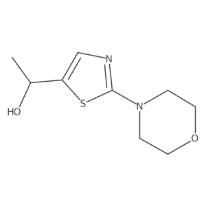 (1R)-1-[2-(morpholin-4-yl)-1,3-thiazol-5-yl]ethan-1-ol结构式