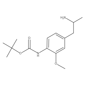 tert-butyl N-{4-[(2S)-2-aminopropyl]-2-methoxyphenyl}carbamate结构式