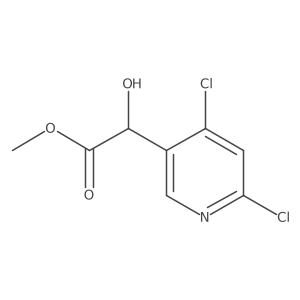 Methyl 2-(4,6-dichloropyridin-3-yl)-2-hydroxyacetate Structure
