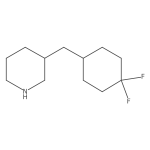 3-[(4,4-Difluorocyclohexyl)methyl]piperidine Structure