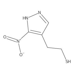 2-(3-nitro-1H-pyrazol-4-yl)ethane-1-thiol结构式