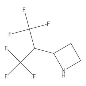 2-(1,1,1,3,3,3-Hexafluoropropan-2-yl)azetidine结构式