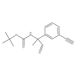 tert-butyl N-[2-(3-ethynylphenyl)-1-oxopropan-2-yl]carbamate结构式