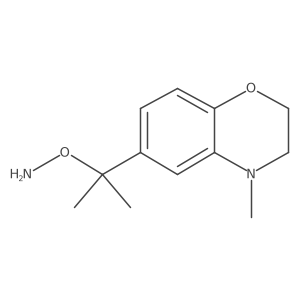 O-[2-(4-methyl-3,4-dihydro-2H-1,4-benzoxazin-6-yl)propan-2-yl]hydroxylamine结构式