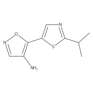 5-[2-(Propan-2-yl)-1,3-thiazol-5-yl]-1,2-oxazol-4-amine Structure