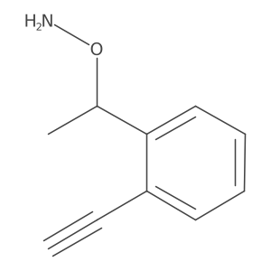 O-[1-(2-ethynylphenyl)ethyl]hydroxylamine结构式