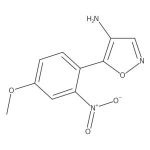 5-(4-Methoxy-2-nitrophenyl)-1,2-oxazol-4-amine Structure