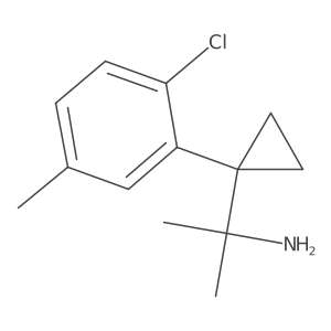 2-[1-(2-Chloro-5-methylphenyl)cyclopropyl]propan-2-amine Structure