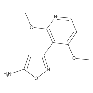 3-(2,4-Dimethoxypyridin-3-yl)-1,2-oxazol-5-amine结构式