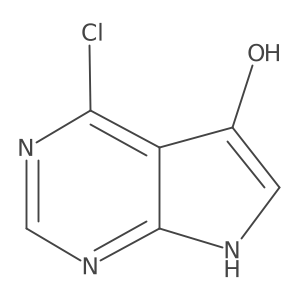 4-chloro-7H-pyrrolo[2,3-d]pyrimidin-5-ol结构式