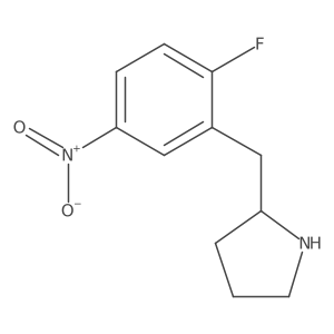 2-[(2-Fluoro-5-nitrophenyl)methyl]pyrrolidine Structure