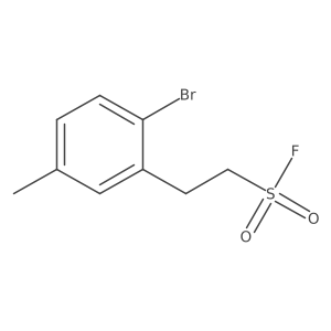 2-(2-Bromo-5-methylphenyl)ethane-1-sulfonyl fluoride结构式