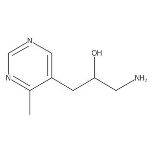 1-Amino-3-(4-methylpyrimidin-5-yl)propan-2-ol结构式
