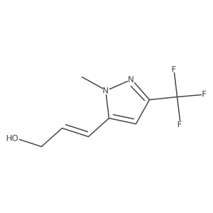 3-[1-methyl-3-(trifluoromethyl)-1H-pyrazol-5-yl]prop-2-en-1-ol结构式