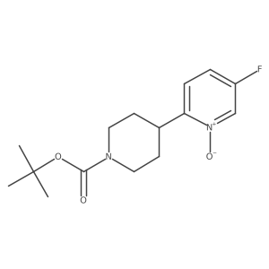 1,1-Dimethylethyl 4-(5-fluoro-1-oxido-2-pyridinyl)-1-piperidinecarboxylate结构式