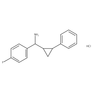 (4-Fluorophenyl)-(2-phenylcyclopropyl)methanamine;hydrochloride结构式