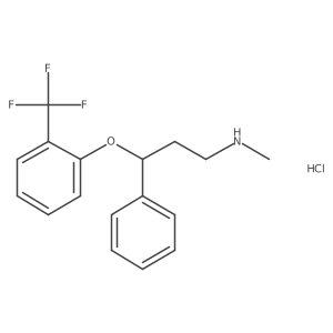 Methyl({3-phenyl-3-[2-(trifluoromethyl)phenoxy]propyl})amine hydrochloride Structure