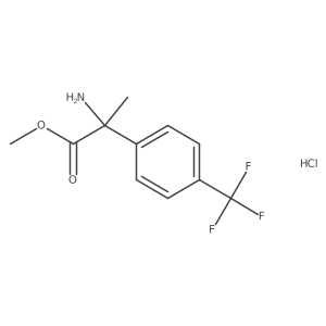 Methyl 2-amino-2-[4-(trifluoromethyl)phenyl]propanoate hydrochloride Structure