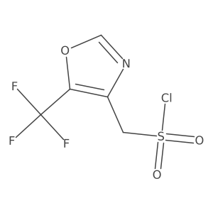 [5-(Trifluoromethyl)oxazol-4-yl]methanesulfonyl chloride结构式