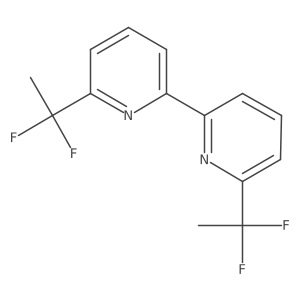 2-(1,1-Difluoroethyl)-6-[6-(1,1-difluoroethyl)pyridin-2-yl]pyridine结构式