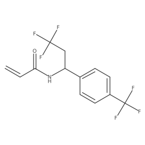 N-[3,3,3-Trifluoro-1-[4-(trifluoromethyl)phenyl]propyl]prop-2-enamide结构式