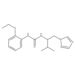 1-(2-ethoxyphenyl)-3-[3-methyl-1-(1H-1,2,4-triazol-1-yl)butan-2-yl]urea Structure