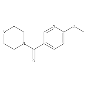 4-(6-Methoxypyridine-3-carbonyl)thiomorpholine结构式