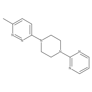 3-Methyl-6-[4-(pyrimidin-2-yl)piperazin-1-yl]pyridazine结构式