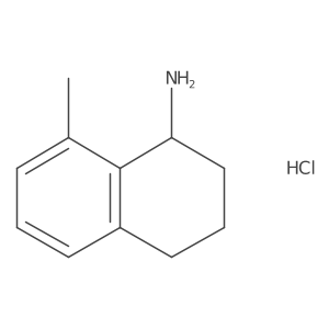 8-Methyl-1,2,3,4-tetrahydronaphthalen-1-amine;hydrochloride Structure
