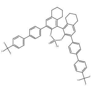 (R)-4-Hydroxy-2,6-bis(4'-(trifluoromethyl)-[1,1'-biphenyl]-4-yl)-8,9,10,11,12,13,14,15-octahydrodinaphtho[2,1-d:1',2'-f][1,3,2]dioxaphosphepine 4-oxide Structure