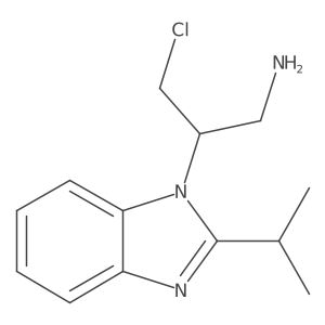 3-chloro-2-[2-(propan-2-yl)-1H-1,3-benzodiazol-1-yl]propan-1-amine Structure