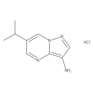 6-(Propan-2-yl)pyrazolo[1,5-a]pyrimidin-3-amine hydrochloride Structure