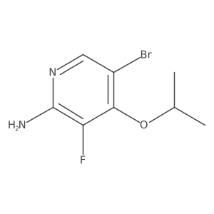 5-Bromo-3-fluoro-4-isopropoxypyridin-2-amine Structure
